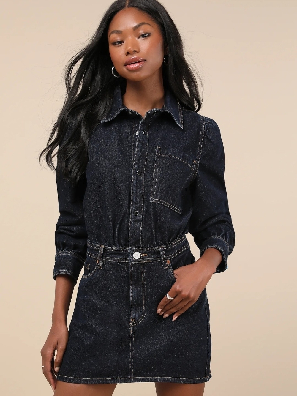 BLANKNYC Denim Shirt Dress